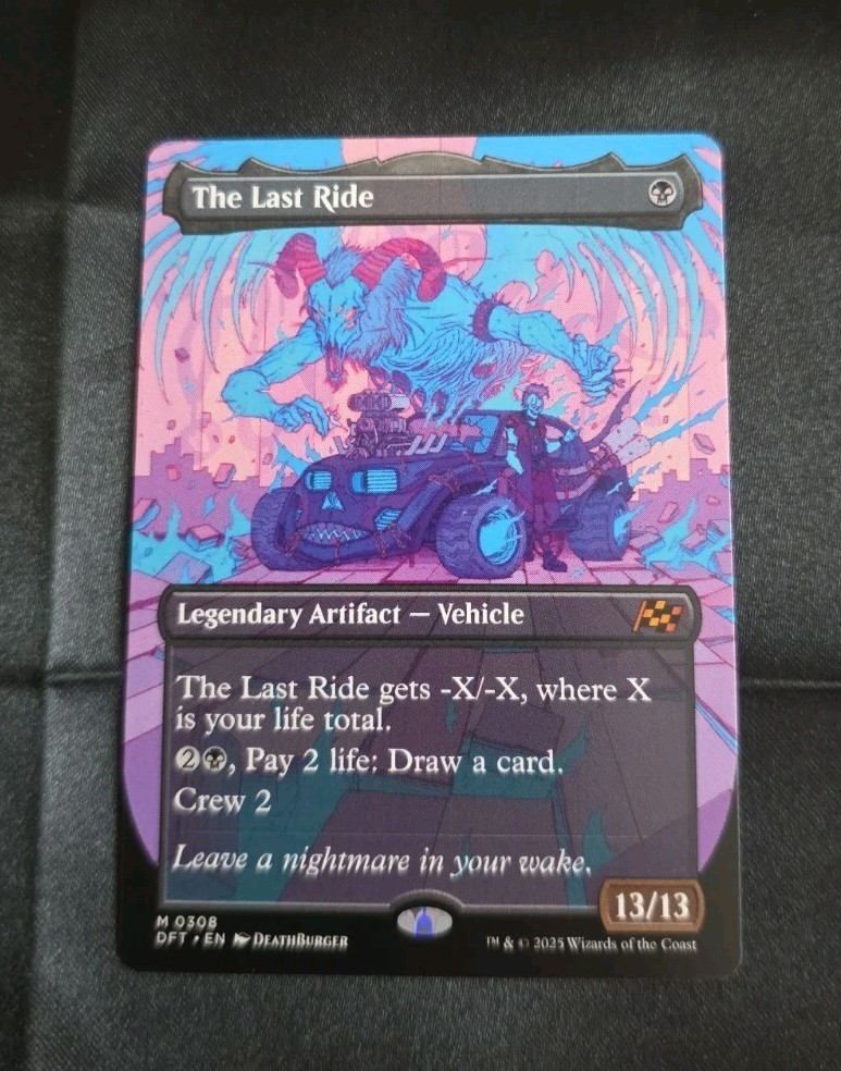 The Last Ride (Borderless) 308 Mythic Aetherdrift Magic: The Gathering NM MTG 
