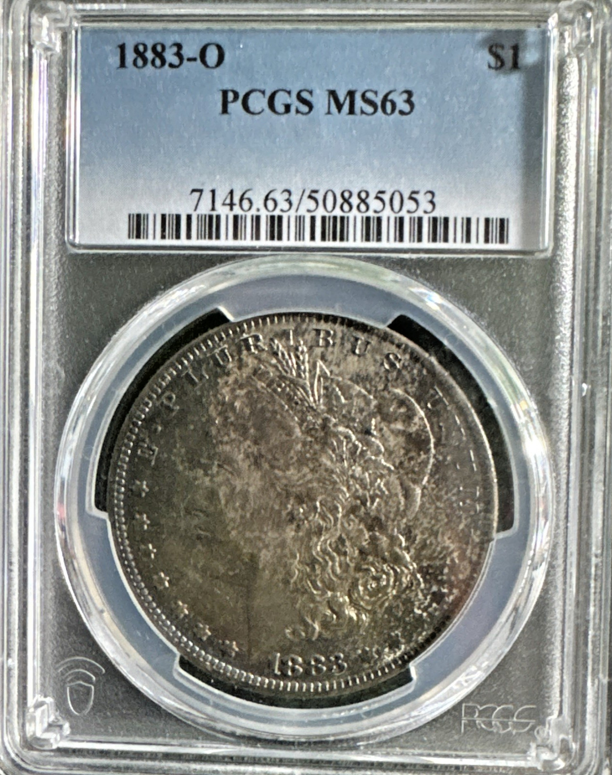 1883-O $1 Morgan Dollar PCGS MS63 Toner Free Shipping
