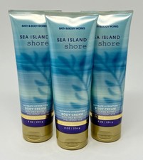 3 NEW BATH  BODY WORKS SEA ISLAND SHORE ULTIMATE HYDRATION CREAM LOTION 8 OZ
