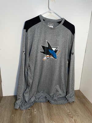 San Jose Sharks Mens XL Fanatics Authentic Pro Long Sleeve Shirt NHL