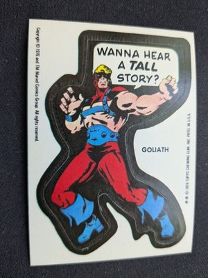 1976 Topps Marvel Comic Book Heroes Stickers NNO Goliath (EX)