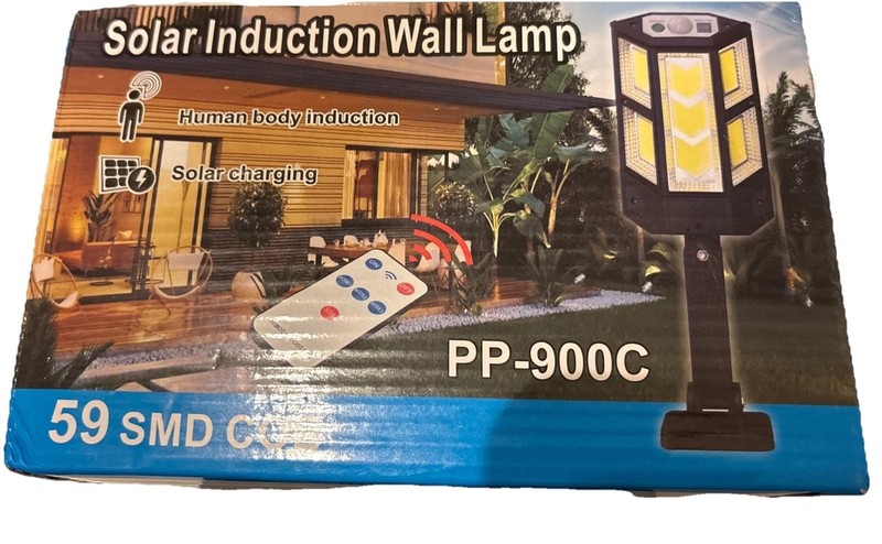 Solar LED Wall Lamp PP-900C PP-902T Motion Sensor Remote Control Outdoor Light