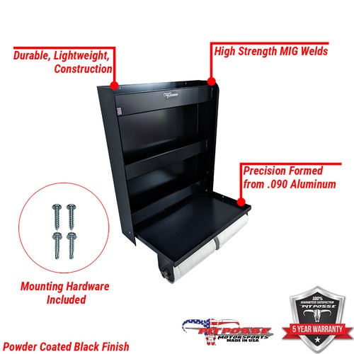 Pit Posse 458BK Jr Work Station Storage Cabinet Shelf Rack Holder Caddy - Made In - Foto 4