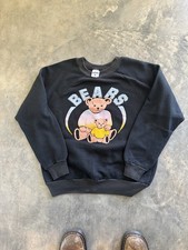 Vintage 80s Faded Bears Cute Puff Print Graphic Sweatshirt Large