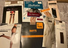 Mixed Lot Stockings Pantyhose Knee High Peds 10 Packs NOS