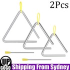 2X Musical Triangle Rod With Alloy Toy Percussion Kids Instrument Bell Striker
