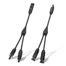 ECO-WORTHY Solar Connectors Y Branch Parallel PV Adapter Cable Wire Plug Tool 