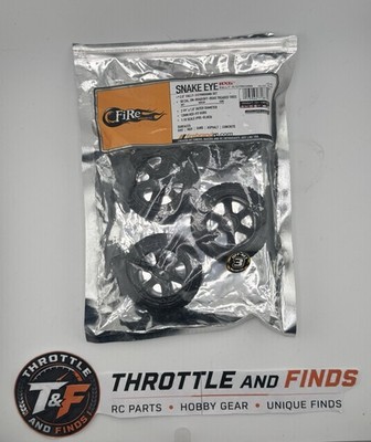 FireBrand Snake Eye RXG Rally X Gymkhana Tires Wheels 1/10 12mm Hex Set 4