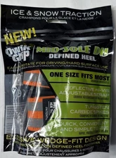 Due North Qwik Grip Ice Crampons Spikes One Size Mid-Sole Defined Heel FREE SHIP