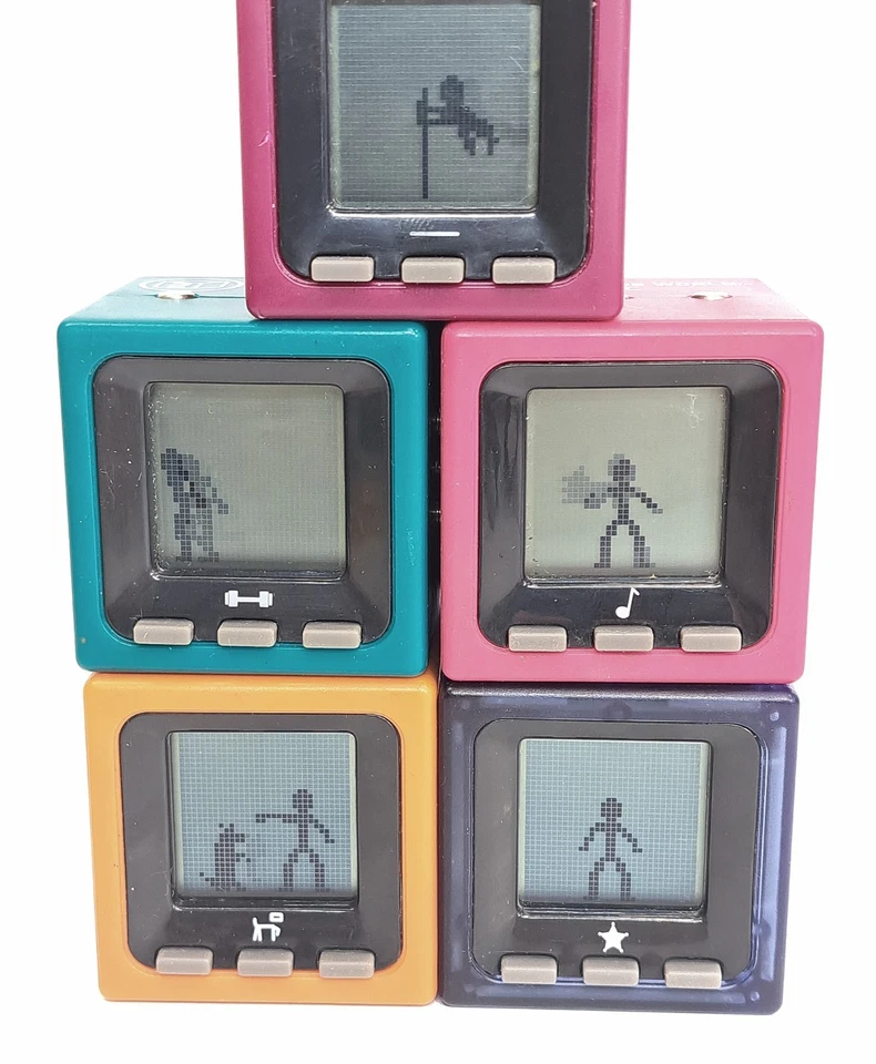 5 RADICA CUBE WORLD STICK MAN VIDEO GAMES -SLIM, SCOOP, MIC, CHIEF, HANS WORKING - Image 2 of 4