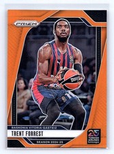 Trent Forrest 2024-25 Panini Prizm EuroLeague #153 Orange Prizms #/49