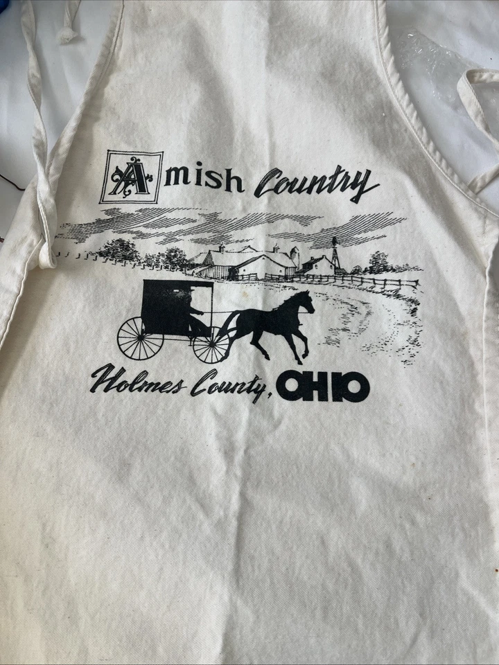 Amish Country Apron Holmes County Ohio USA Made 100 % Cotton Kids Unisex - Image 2 of 4