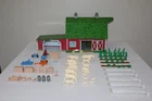 Vintage Marx Toy Tin Lazy Day Farm Barn Play Set Animals Accessories Figures