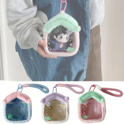 Cartoon Plush House Doll Storage Bag Going Out House Bag Student Pendant Bag