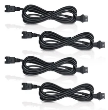 4 Pcs 4 Pin 60 inch LED Rock Light Extension Cable, Rock Light Extension Wire...
