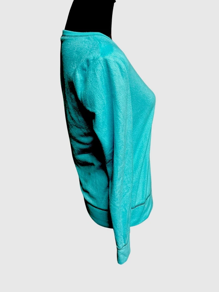 Flirtitude Small Fleece Pajama Top Blue Long Sleeves Soft - Image 2 of 4