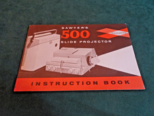 SAWYER'S 500 SLIDE PROJECTOR INSTRUCTION BOOK, 1961, FEATURES CONTROLS COVERED