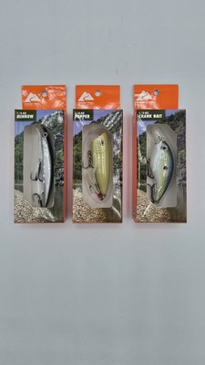 NEW Three (3) Ozark Trail Crankbaits 1/3 ounces 1/4& 1/5 ASSORTED Color Patterns