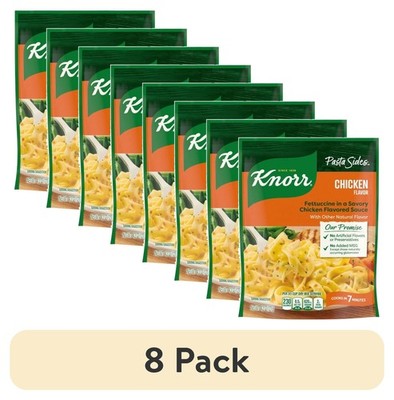 (8 pack) Knorr Pasta Sides, Chicken Fettuccine, No Artificial Flavors, 4.3 Oz