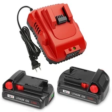 3.0Ah 18V 2/pk Replacement for Milwaukee M-18 Battery with Charger