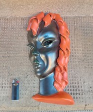 Ezio Cocchioni Perugia Scultura Volto Donna Ceramica Anni 30 Rometti 