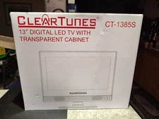 Clear Tunes 13" LED TV Model CT-1585S Prison/ Jail Transparent New