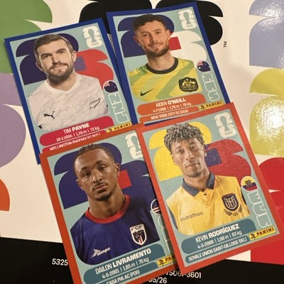 2026 Panini World Cup Stickers Blue & Red Parallels - Pick Your Player QTY Disc
