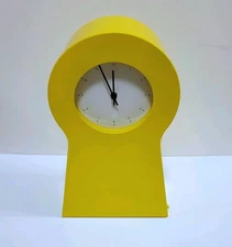 Ikea Yellow Keyhole Storage Shelf Wall Table Mantle Clock Vintage 1990s