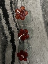 Parasol Bouquet Replacements Lot Turquoise And Red Glass