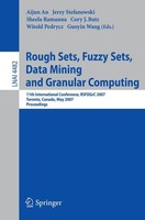 Rough Sets, Fuzzy Sets, Data Mining And Granular Computing Aijun An