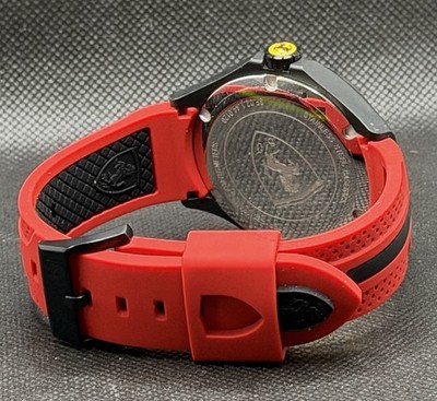 Scuderia Ferrari Lap Time 0830159 Black Red Chronograph Quartz