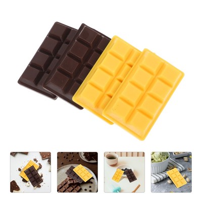  4 Pcs Chocolate Candy Simuliertes Schokoladenmodell Schokoladendekor