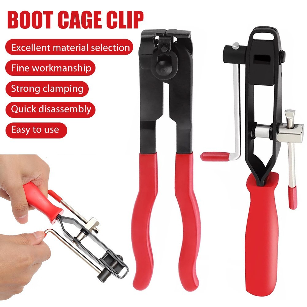 14PCS CV Joint Boot Clamp Pliers with CV Boot Clamps Kit Ear Type Banding Tool