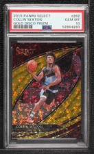 2019 Select Courtside Hybrid Gold Disco Prizm 9/10 Collin Sexton #262 PSA 10 1j6
