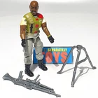 GI Joe ROADBLOCK figure C v2 original 1986 Machine Gunner COMPLETE accessories