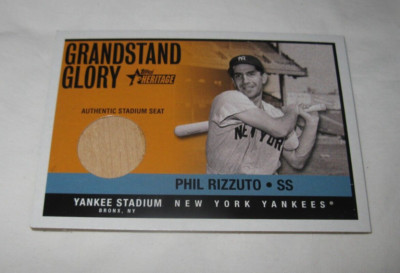 2003 Topps Grandstand Glory Phil Rizzuto Stadium Seat # GG-PR