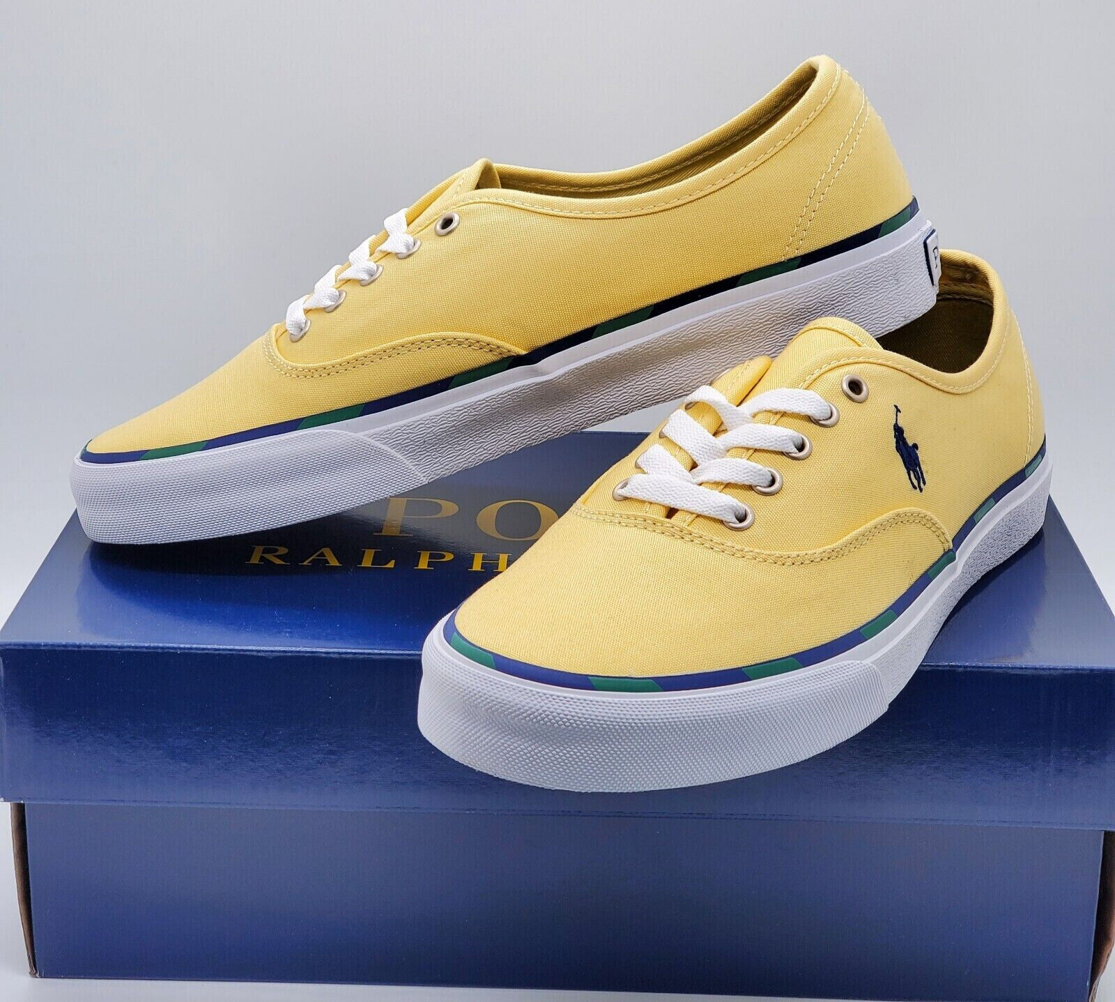 POLO RALPH LAUREN KEATON PONY SK LTL UOMO TELA COLORE GIALLO RESP TAGLIA 8 NUOVA CON SCATOLA