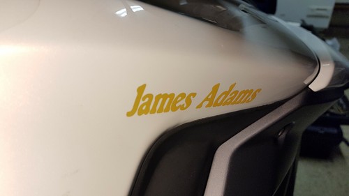 2 x PERSONALISED/CUSTOMISED MOTORBIKE MOTORCYCLE TANK FAIRING NAME STICKERS - Picture 21 of 25