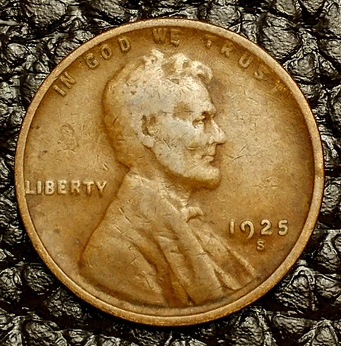 1925-S Lincoln Wheat Cent ~ FINE (F / FN) Condition ~ COMBINED SHIPPING!