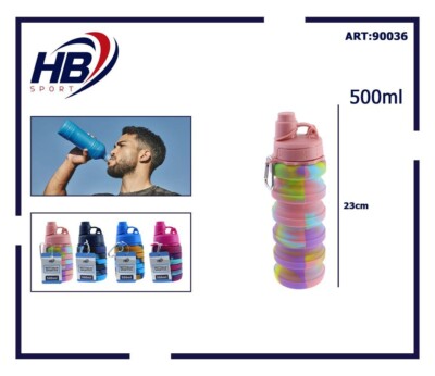 ECOFLOW Bottiglia Sportiva Pieghevole – Pratica E Compatta Per Outdoor, Viaggi E Palestra - 2