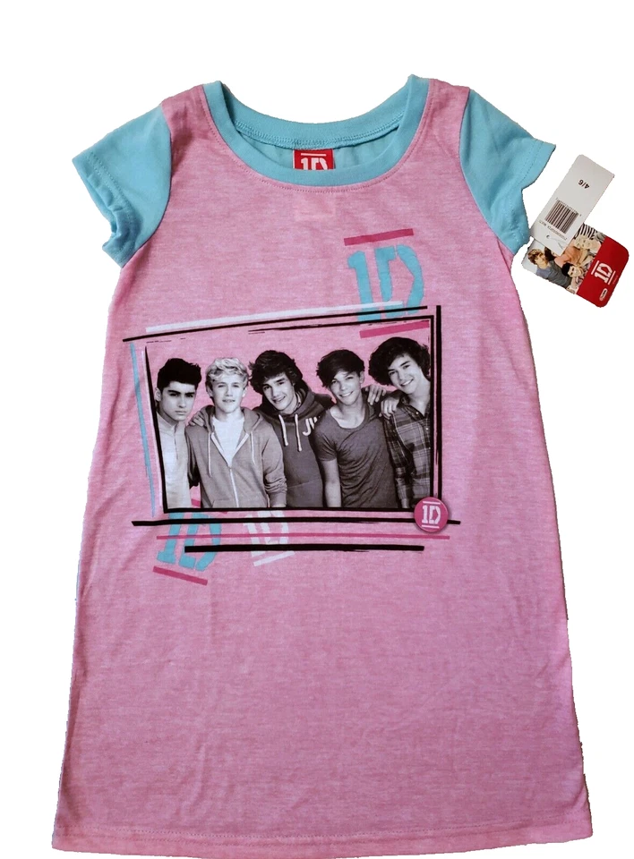 Pijama ONE DIRECTION ID Roupa de Dormir POP MUSIC GROUP Meninas Tamanho 4/6 *J - Imagem 2 de 4