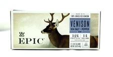 EPIC Bars, Venison Sea Salt and Pepper Bar - 12 Sealed Bars