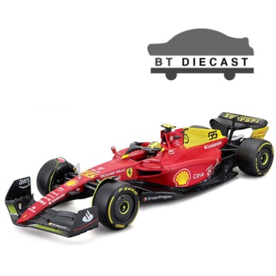 BBURAGO FERRARI F1-75 MONZA GP ITALY 2022 1/18 CARLOS SAINZ #55 18