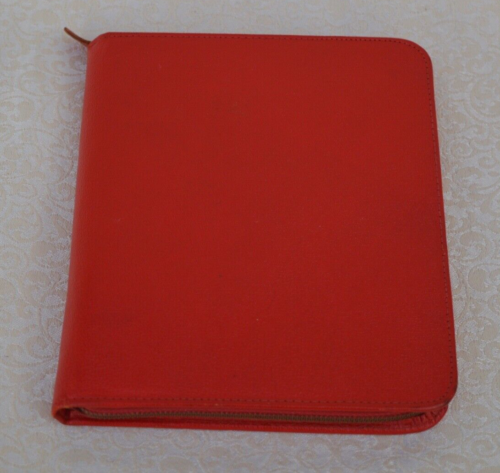 VINTAGE RED LEATHER WRITING CASE - MADE IN ENGLAND - Picture 1 of 6