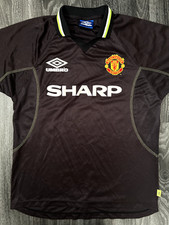 Original Authentic Umbro Manchester United 1998/1999 Third Shirt Large Mens