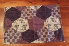 VINTAGE PURPLE GOLD PRINT ABSTRACT PILLOW SHAM FREE SHIPPING