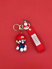 SUPER MARIO LUCKY RED KEYCHAIN WITH DETACHABLE HAND STRAP