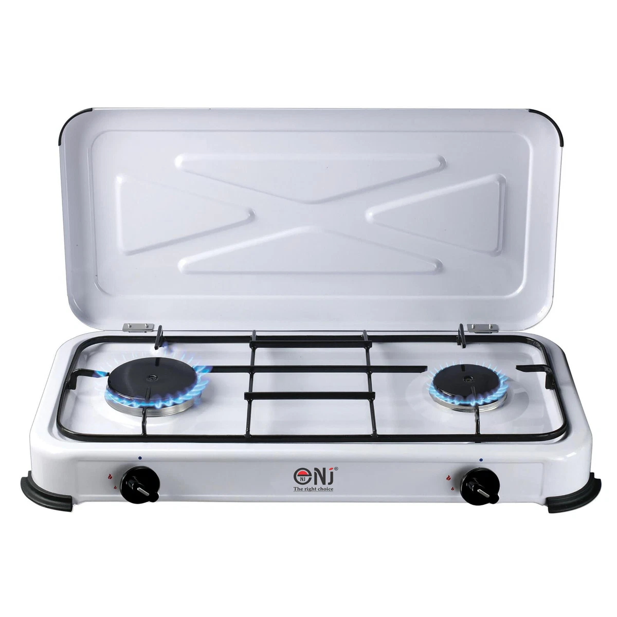 Portable Double Gas Stove 2 Burner Outdoor Camping Cooker LPG 3.4kW Cover  NJ-02