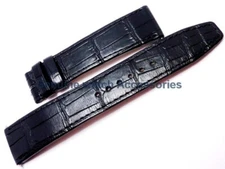 JLC Jaeger Le-Coultre Casa Fagliano BLACK ALLIGATOR (20mm X 18mm) Strap Band NEW