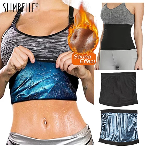 Tummy Belly Stomach Thermal Hot Sauna Sweat Waist Trimmer Fat Burner Wrap Belts - Bild 19 von 25